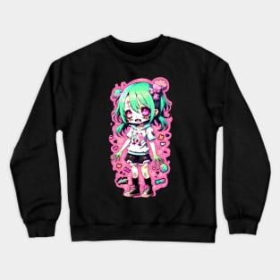 Cute Chibi Zombie Crewneck Sweatshirt